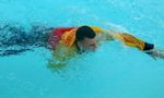 SWIM STROKES, FRONT CRAWL, 4
Reach way ahead while your other hand pushes you forward 4