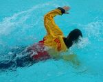 SWIM STROKES, FRONT CRAWL, 5
Use head up crawl to keep your eyes on the casualty 5