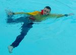SWIM STROKES, SIDESTROKE, 2 KICK OUT
Kick out with your legs apart for side stroke 18